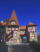 The Rödelsee Gate, south side, Iphofen, district of Kitzingen, Lower Franconia, Bavaria, Germany,