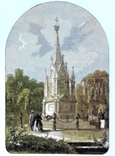 Monument in the arboretum to the Hanoverians killed in the Battle of Langensalza on 27 June 1866