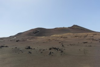 Volcanic crater in Timanfaya National Park, Lanzarote, Canary Islands, Spain, Europe