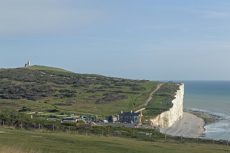 Birling Gap, part of The Seven Sisters chalk cliffs, South Downs, England, United Kingdom, Europe