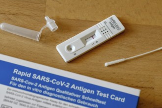 Covid-19 antigen test kit, negative test result, Sars-CoV-2, Corona virus, pandemic, Germany,