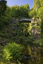 Bergpark Wilhelmshöhe with the Devil's Bridge, UNESCO World Heritage Site, Kassel, Hesse, Germany,