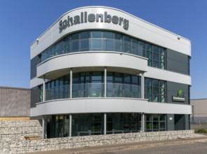 Offices of Schallenberg International freight forwarding, Port of Felixstowe, Suffolk, England, UK