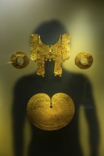 Artefacts in the gold museum, Bogota, Colombia, South America