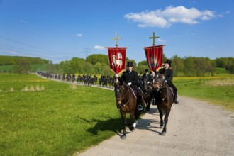 Every year at Easter there are about 5 processions in Lusatia, each with about 200 riders. The