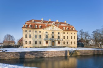 Baroque Wachau Castle in winter