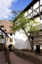 Wartburg Castle is a castle in Thuringia, situated above the town of Eisenach at the north-western