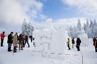 Snow sculpture competition, Hermsdorf