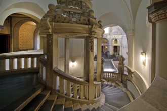 Neues Rathaus, interior view, Wilhelminian palace-like magnificent building in eclectic style,