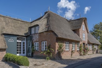 Thatched Frisian house, Föhr, North Frisian Island, North Frisia, Schleswig-Holstein, Germany,