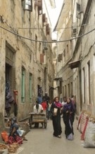 Alleyway in the historic centre, Stone Town, Zanzibar City, Zanzibar, Tanzania, Africa