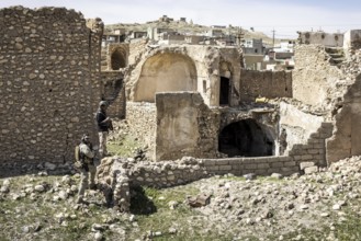 Zerstoertes Stadtzentrum von Sinjar, 09.03.2023