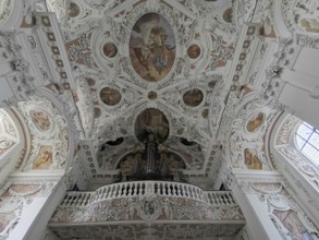 Interior of the collegiate church of Speinshart Monastery, abbey of the Premonstratensian Order,