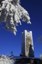 Asenturm on the Ochsenkopf, Fichtelgebirge, Bayreuth County, Upper Franconia, Bavaria, Germany,