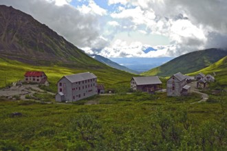 Open-air museum of former gold mine, Hatcher Pass, Alaska