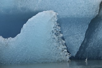 Close-up of ice formations from an iceberg, Alaska