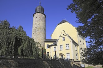 The Eisfeld Castle in Eisfeld, Hildburghausen County, Thuringia, Germany, Europe