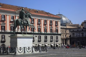 Palazzo Salerno in Piazza del Plebiscito, Naples, Campania, Italy, Europe