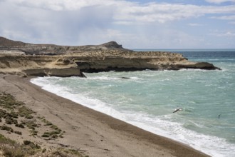 Monte Leon National Park coast line, Monte Leon National Park, Santa Cruz Province, Argentina,