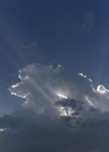 Storm clouds (Cumulonimbus), Bavaria, Germany, Europe