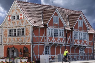 Vaults, a medieval half-timbered house built around 1650, Wismar, Mecklenburg-Western Pomerania,