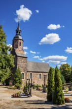 Uckro village church, Luckau, Brandenburg, Germany, Europe