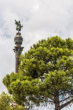 Statue of Christopher Columbus, Barcelona, Spain, Europe