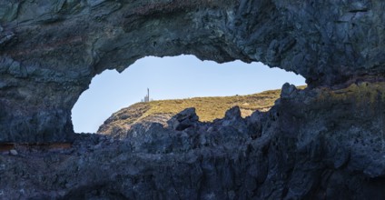 Eye Rock, Bootsfahrt, Akaroa, Banks Peninsula, Canterbury, Neuseeland