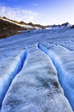 Rhone Glacier, on the Furka Pass, Swiss Alps, Valais, Switzerland, Europe