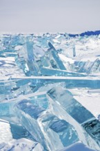 Ice, Lake Baikal, Olkhon Island, Pribaikalsky National Park, Irkutsk Province, Siberia, Russia,