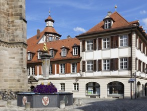 Carl-Wilhelm-Friedrich-Fountain, also Margrave-Carl-Fountain, octagonal fountain basin with central