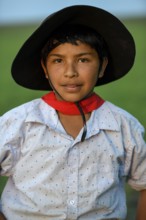 Young gaucho at Puesto Mingo, portrait, Esteros del Iberá, at Concepción del Yaguareté Corá,