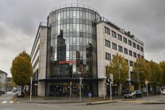 Office building Raiffeisen Bank lettering