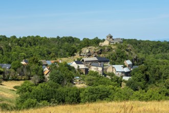 Dauzat sur Vodable village. Puy de Dome department. Auvergne Rhone Alpes. France