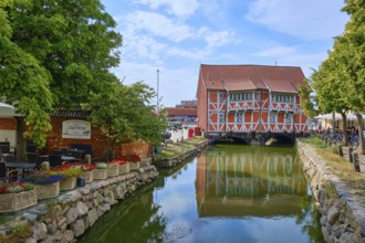 So-called Gewölbe, a heritage-protected half-timbered house over the Mühlenbach in the historic old