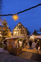 The Christmas market in the old village centre in Dresden Loschwitz, is organised annually by the