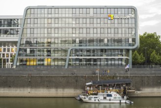 Microsoft building, RheinauArtOffice, Rheinauhafen, Cologne, North Rhine-Westphalia, Germany,