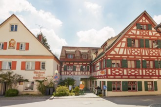 Houses in the historic old town, Bad forest lake, Baden-Württemberg