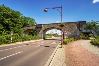 Stone arch bridge Premnitz, Brandenburg, Germany, Europe