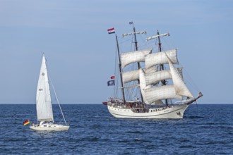 Sailing ship, sailboat, Baltic Sea, Hanse Sail, Warnemünde, Rostock, Mecklenburg-Western Pomerania,