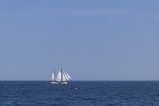 Sailing ship, Baltic Sea, Hanse Sail, Warnemünde, Rostock, Mecklenburg-Western Pomerania, Germany,