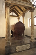 City of Palermo, the Cathedral Maria Santissima Assunta, sarcophagus in the crypt, by Constanza D