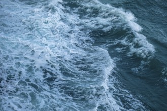 Sea spray generated by ferry, English Channel