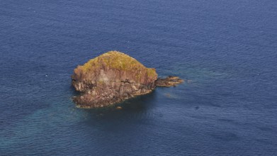 Rocky islet, near, Scoglio Faraglione, Spiaggia di Pollara, Pollara beach, Pollara, Salina, Aeolian