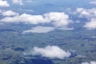 Flug von Christchurch nach Auckland, Neuseeland