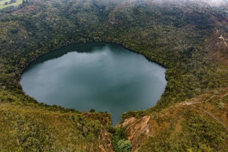 Lake Guatavita, Colombian Andes, Colombia, South America