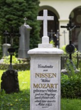 Grave of Leopold and Constanze Mozart, Sebastian Cemetery, Church of Saint Sebastian, Salzburg,