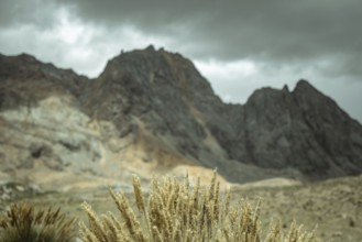 Mountain landscape in the Andean highlands, Alto de Ticlio, Peru, South America