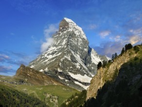 The Matterhorn or Monte Cervino mountain peak, Zermatt, Switzerland, Europe