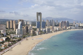 Skyline of Benidorm with the Intempo skyscraper, at 192 metres the tallest residential building in